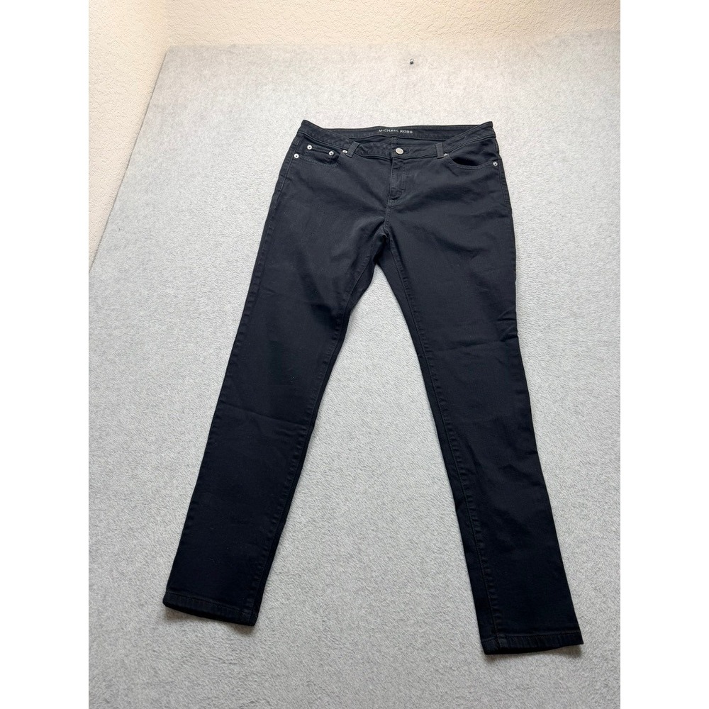 Michael Kors Womens Black Skinny Jeans Stretch Denim Pants Size 12